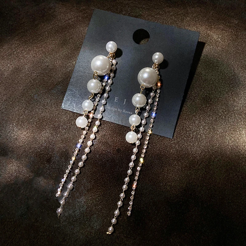 Vintage Exquisite 925 Silver Jewelry Pearl Tassel Long Drop Earrings for Women Luxury AAA Zircon S925 Silver Needle Gift Ins Hot
Vintage Exquisite 925 Silver Jewelry Pearl Tassel Long Drop Earrings for Women Luxury AAA Zircon S925 Silver Needle Gift Ins Hot