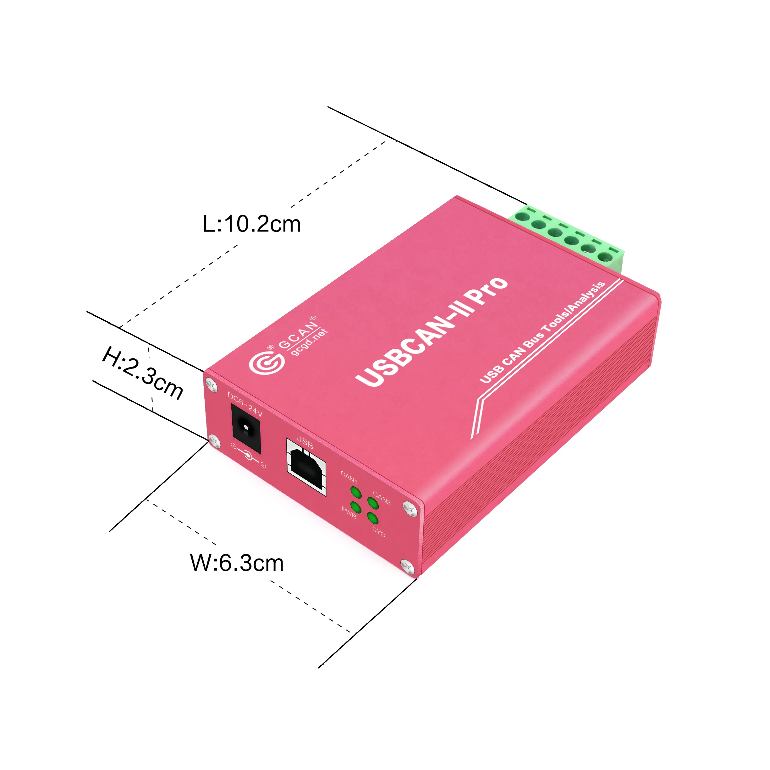 

USBCAN II Pro двухканальный анализатор адаптер Can bus приемник данных передатчик с двумя каналами поддержка ECAN инструменты программное обеспечени...