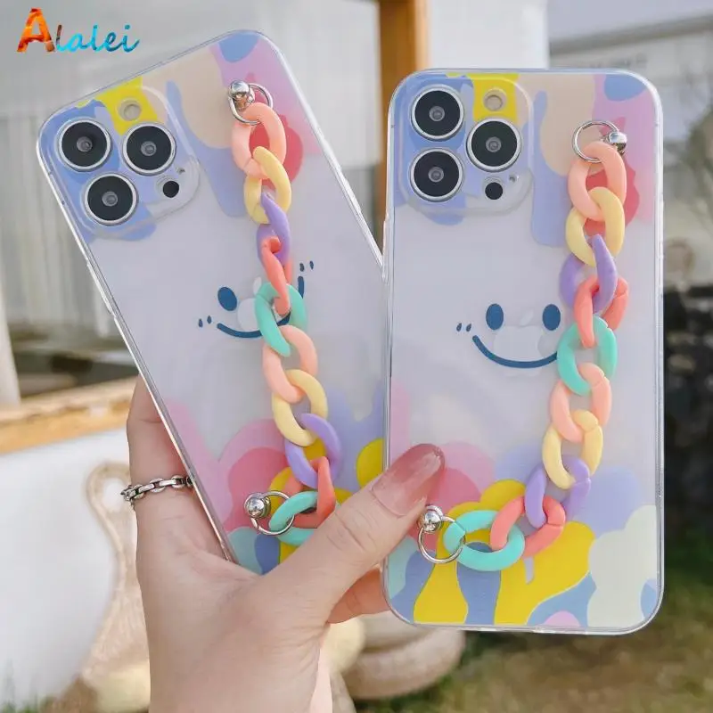 Colorful Bracelet Phone Case For iPhone 11 12 13 Pro Max X XS Max XR 7 8 Plus SE 2020 Smiley Lens Transparent Protective Cover
Colorful Bracelet Phone Case For iPhone 11 12 13 Pro Max X XS Max XR 7 8 Plus SE 2020 Smiley Lens Transparent Protective Cover