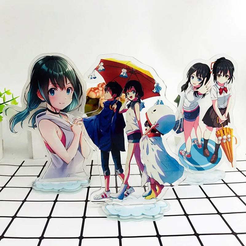 Аниме Tenki No Ko Weathering With You Amano Hina Morishima Hodaka Косплей фигурка на акриловой подставке