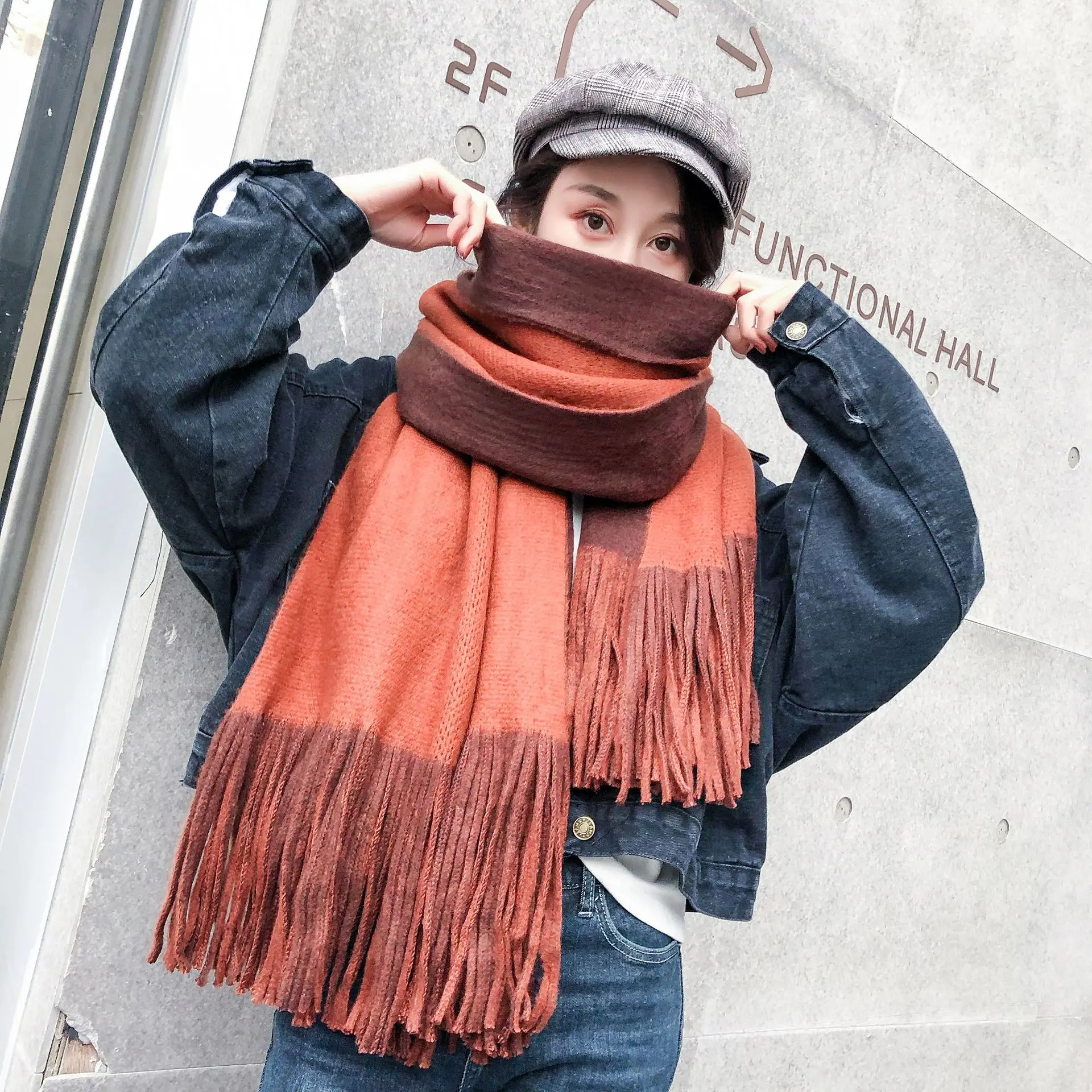 Japanese Men And Women Couple Warm Scarf Bufanda Autumn Winter Knitted Wool Scarf Labeling Solid Color Cashmere Paoletas Mujer
Japanese Men And Women Couple Warm Scarf Bufanda Autumn Winter Knitted Wool Scarf Labeling Solid Color Cashmere Paoletas Mujer