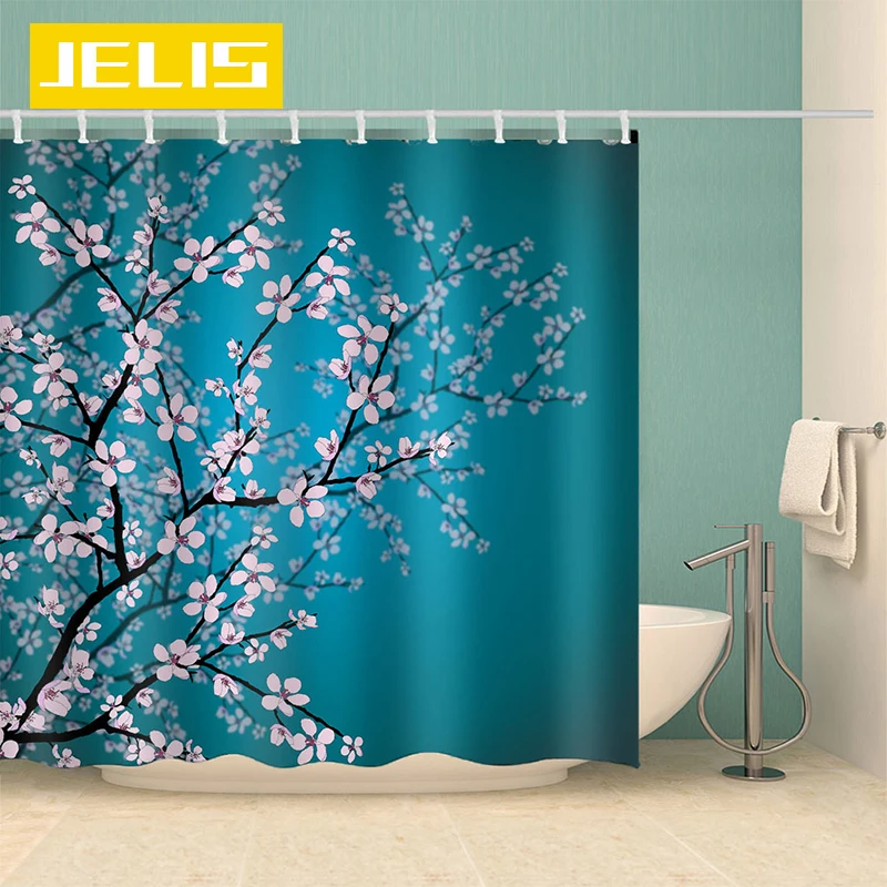 Chinese Style Plum Blossom Print Shower Curtain Bathroom Waterproof Polyester Floral 3D Printing Curtains for Bathroom Shower
Chinese Style Plum Blossom Print Shower Curtain Bathroom Waterproof Polyester Floral 3D Printing Curtains for Bathroom Shower