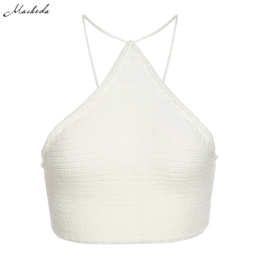 Sexy summer machete without solid back mesh top women's sleeveless halter clothing short fashion lady cut-out top 2021 new
Sexy summer machete without solid back mesh top women's sleeveless halter clothing short fashion lady cut-out top 2021 new