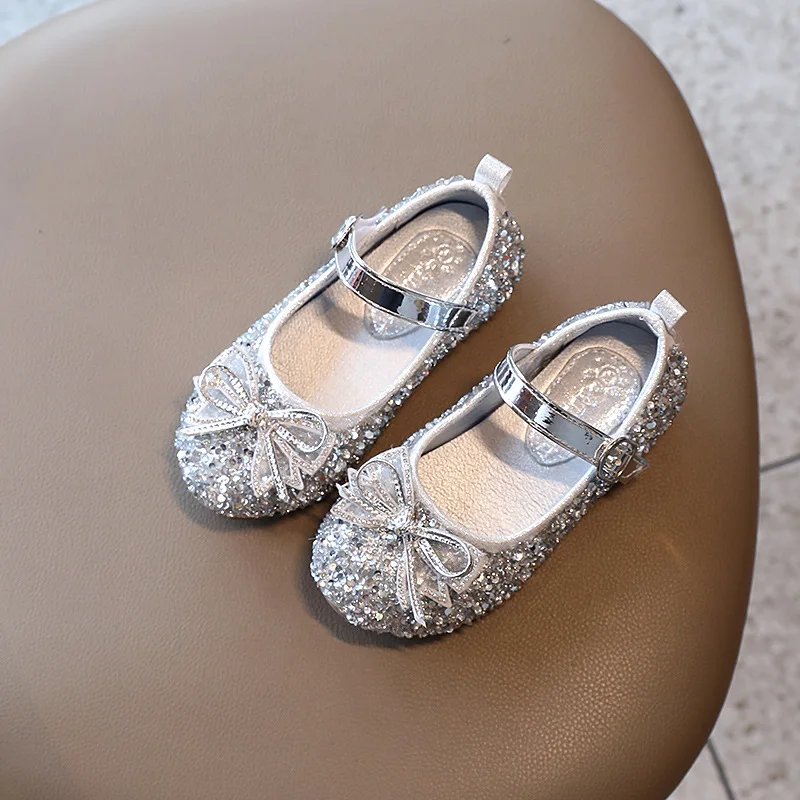 Glitter Gold Shoes for Girls Dress Wedding Party Bridesmaids Heel Mary Jane Princess Shoes Fashion Bow-knot Kids Leather Flats 
Glitter Gold Shoes for Girls Dress Wedding Party Bridesmaids Heel Mary Jane Princess Shoes Fashion Bow-knot Kids Leather Flats