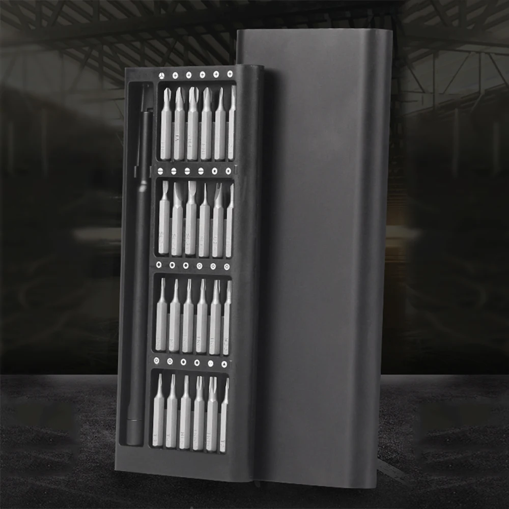Screwdriver Kit 24 Precision Magnetic Bits DIY Dismountable Screwdriver Set Mini Tool Case For Butterfly knife Smart Repair
Screwdriver Kit 24 Precision Magnetic Bits DIY Dismountable Screwdriver Set Mini Tool Case For Butterfly knife Smart Repair