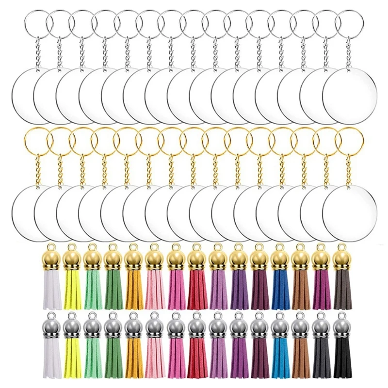 Diy Tassel Acrylic Keychain Couple Pendant Pendant Key Ring Set for DIY Crafts
Diy Tassel Acrylic Keychain Couple Pendant Pendant Key Ring Set for DIY Crafts