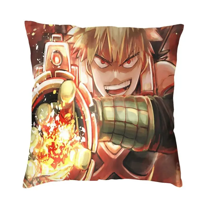 

Наволочки для подушки Katsuki Bakugo 40x40 см, полиэстер, наволочка для подушки My Hero моя геройская академия, чехол для дивана, автомобильная квадратная подушка, чехол, украшение для спальни