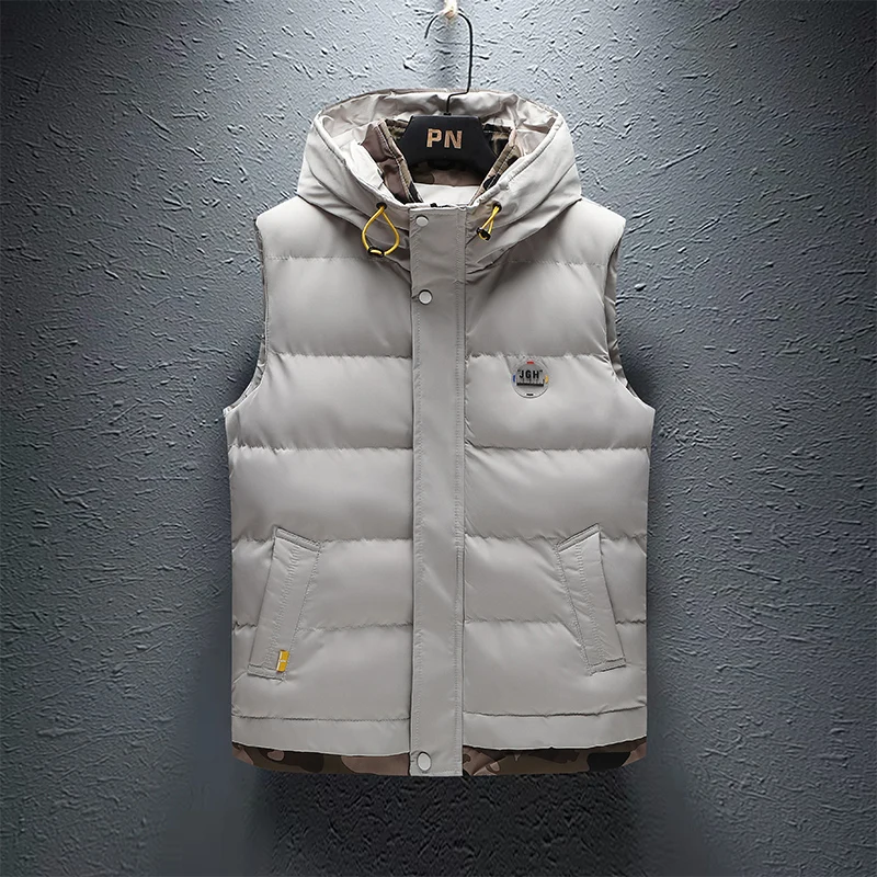 Новый Зимний хлопковый мужской жилет с зажимом корейская мода красивый жилет с капюшоном мужская повседневная верхняя одежда жилет куртки ...
Новый Зимний хлопковый мужской жилет с зажимом корейская мода красивый жилет с капюшоном мужская повседневная верхняя одежда жилет куртки ...