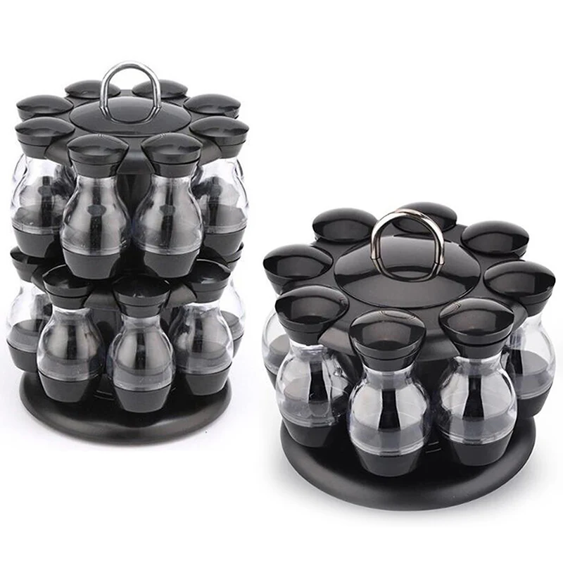 8/16 Jars Rotating Kitchen Spice Rack Condiment Container Bottle Storage Holder
8/16 Jars Rotating Kitchen Spice Rack Condiment Container Bottle Storage Holder