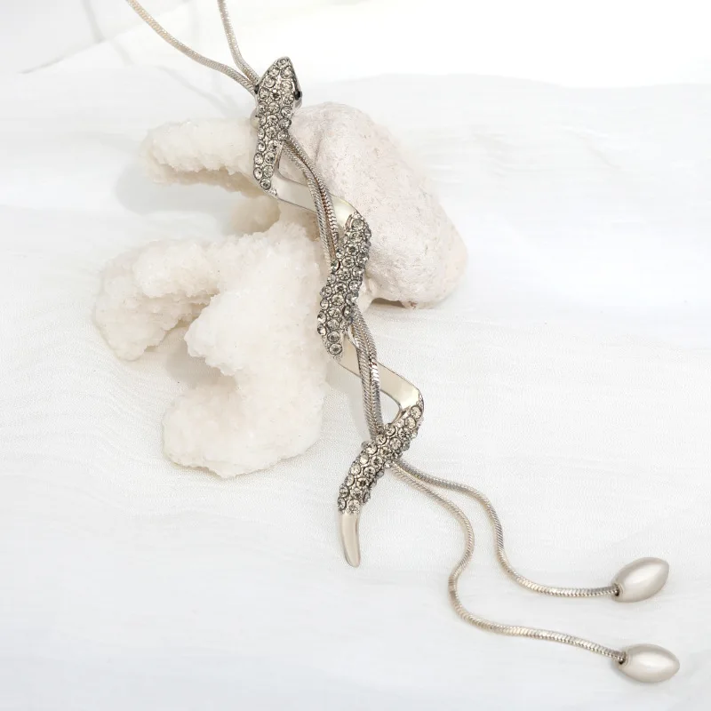 Fshion Crystal Snake Crystal Long Sweater Chain Necklace Vintage Accessary Crystal CollaresStatement Necklace
Fshion Crystal Snake Crystal Long Sweater Chain Necklace Vintage Accessary Crystal CollaresStatement Necklace