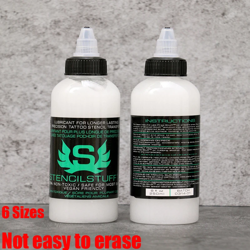 High quality American brand Stencil Stuff Tattoo Stencil Transfer Formula 4oz/8oz Longer Lasting Tattoo Ink Beauty 120/250ml
High quality American brand Stencil Stuff Tattoo Stencil Transfer Formula 4oz/8oz Longer Lasting Tattoo Ink Beauty 120/250ml