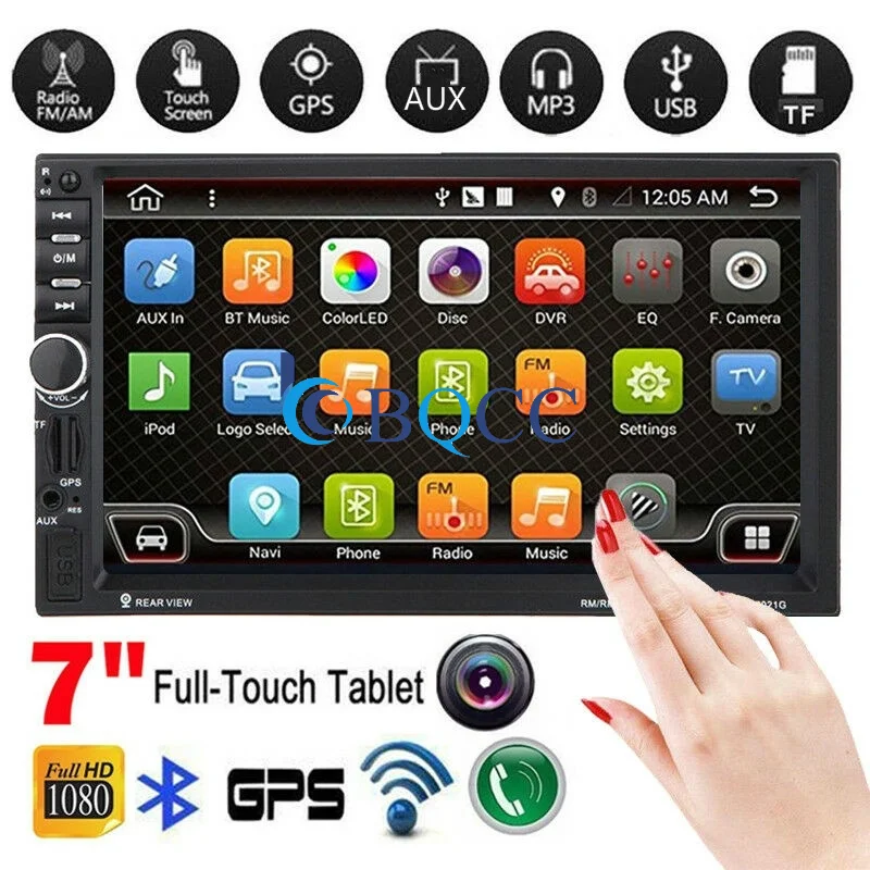 7" HD Doppel 2DIN GPS Nav Autoradio MP3 MP5 Bluetooth Touch FM Radio USB/TF/AUX Autoradio + Camera
7" HD Doppel 2DIN GPS Nav Autoradio MP3 MP5 Bluetooth Touch FM Radio USB/TF/AUX Autoradio + Camera