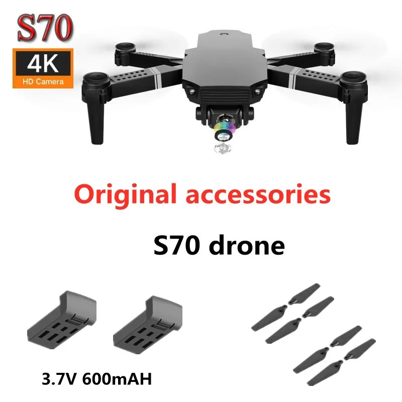 S70 Drone Original Accessories Parts 3.7V 600mAh Battery Propeller Blade For S70 Quadcopter Spare Part Flight 12 Minut
S70 Drone Original Accessories Parts 3.7V 600mAh Battery Propeller Blade For S70 Quadcopter Spare Part Flight 12 Minut