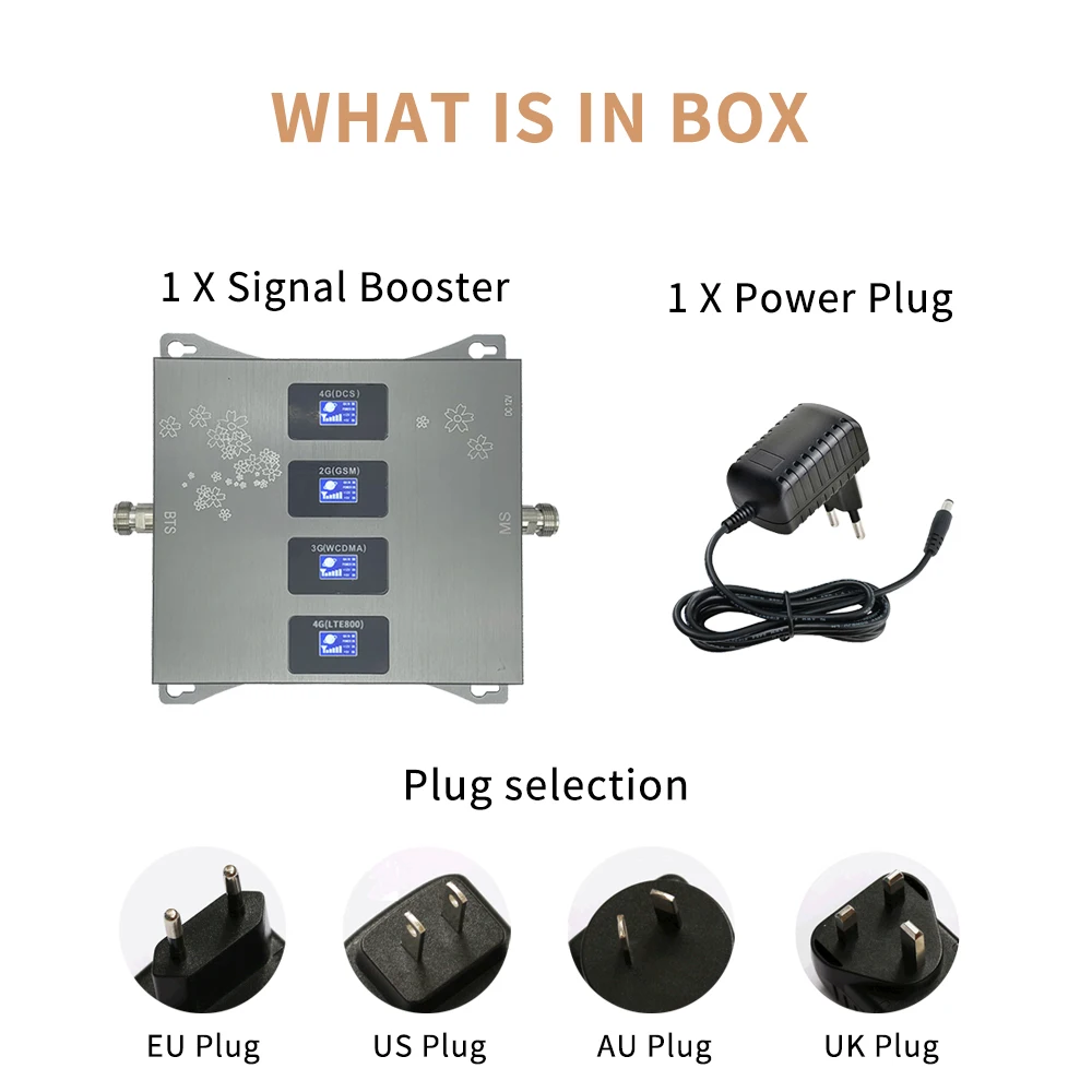 B20 800 900 1800 2100 Mhz Cell Phone Booster Four Band Mobile Signal Amplifier 2G 3G 4G LTE Cellular Repeater GSM DCS WCDMA
B20 800 900 1800 2100 Mhz Cell Phone Booster Four Band Mobile Signal Amplifier 2G 3G 4G LTE Cellular Repeater GSM DCS WCDMA
