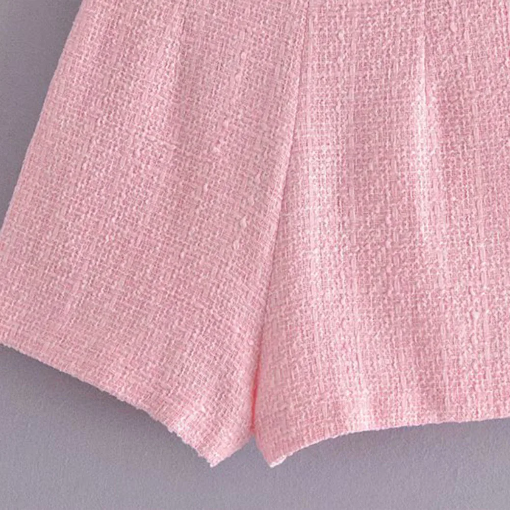 ZA2021 European and American women's clothing gentle wind pink high-waist woolen texture skirt pants all-match slim shorts
ZA2021 European and American women's clothing gentle wind pink high-waist woolen texture skirt pants all-match slim shorts