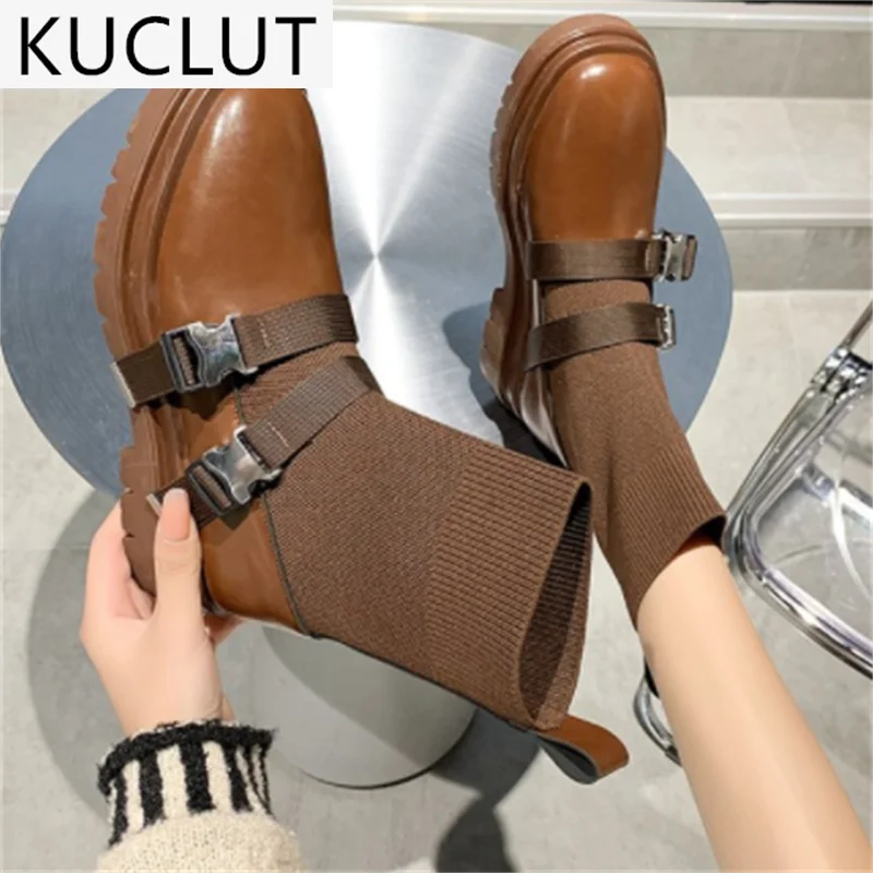 Ankle Boots for Women 2021 Autumn New Comfortable Platform Motorcycle Boots Fashion Sexy Belt Buckle Round Head Women's Boots
Ankle Boots for Women 2021 Autumn New Comfortable Platform Motorcycle Boots Fashion Sexy Belt Buckle Round Head Women's Boots