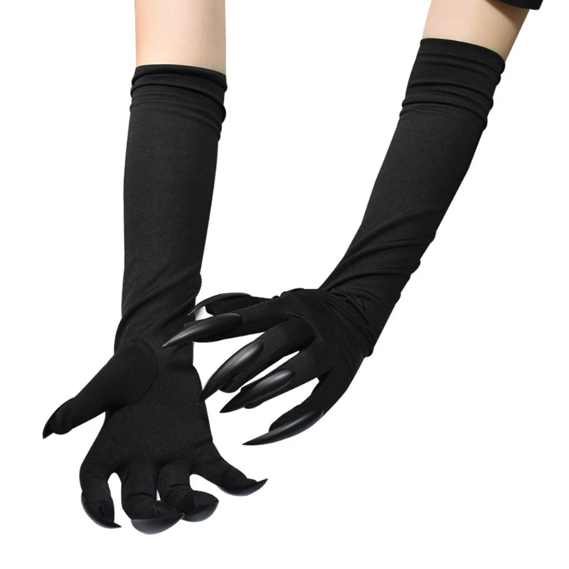 Halloween Long Nail Gloves Elbow Length Claw Gloves Soft Cosplay Ghost Mittens Stretchy Gothic Costume Accessories
Halloween Long Nail Gloves Elbow Length Claw Gloves Soft Cosplay Ghost Mittens Stretchy Gothic Costume Accessories