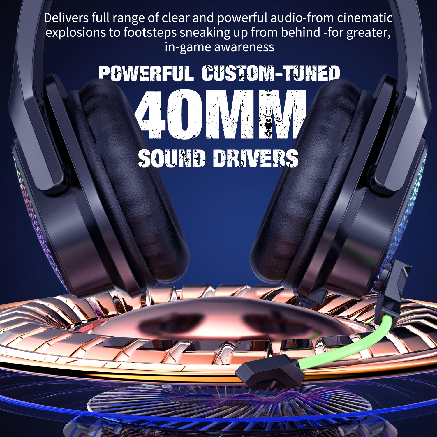 Gaming Headset 3.5mm Surround StereGaming Headphones with Microphone RGB Marquee Light & Adjustable for PS5 PS4 Xbox one PC
Gaming Headset 3.5mm Surround StereGaming Headphones with Microphone RGB Marquee Light & Adjustable for PS5 PS4 Xbox one PC