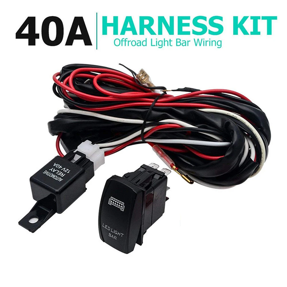 12V SUV ATV Plastic + Copper Blue LED Light Bar Rocker Switch Wiring Harness 40A Relay Fuse Kit автомобильные товары
12V SUV ATV Plastic + Copper Blue LED Light Bar Rocker Switch Wiring Harness 40A Relay Fuse Kit автомобильные товары