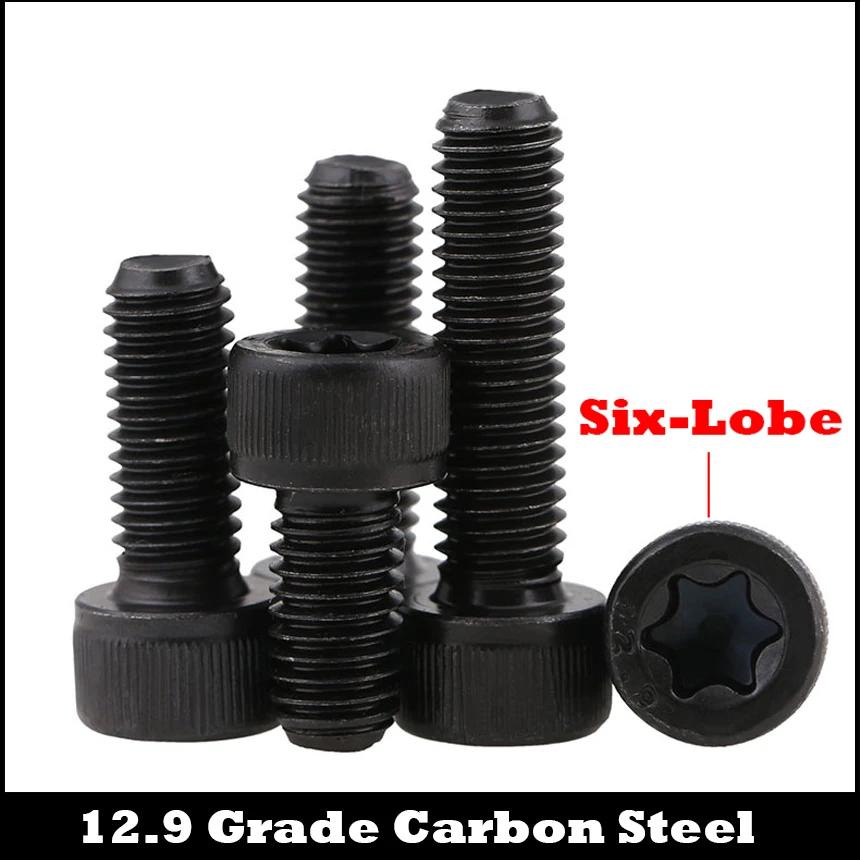 M8 M8*12/16/20/25/30/35 12.9 Grade Carbon Steel Torx Six Lobe Pin Cap Cup Allen Head Bolt Hex Hexagon Socket Security Screw
M8 M8*12/16/20/25/30/35 12.9 Grade Carbon Steel Torx Six Lobe Pin Cap Cup Allen Head Bolt Hex Hexagon Socket Security Screw