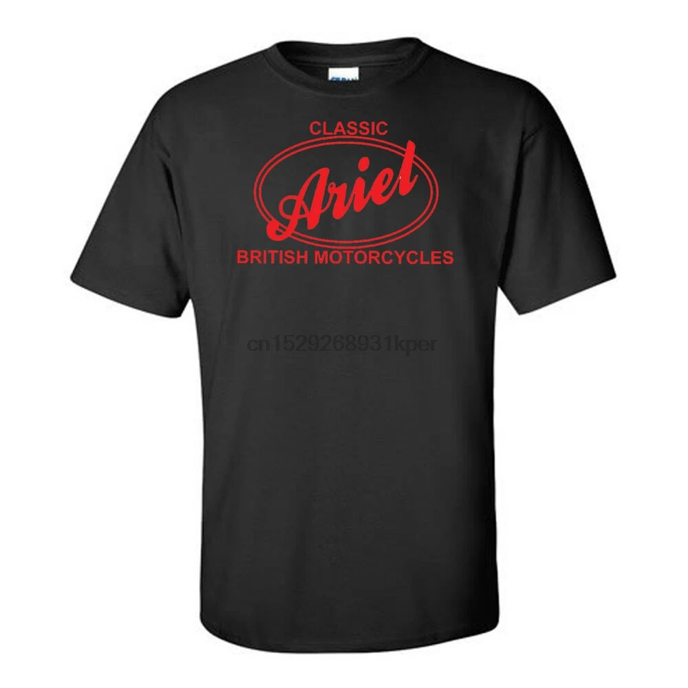 ARIEL MOTORBIKE TRIBUTE MOTORCYCLES BRITISH CLASSIC VINTAGE BIKER BLACK T SHIRT|Мужские футболки| |