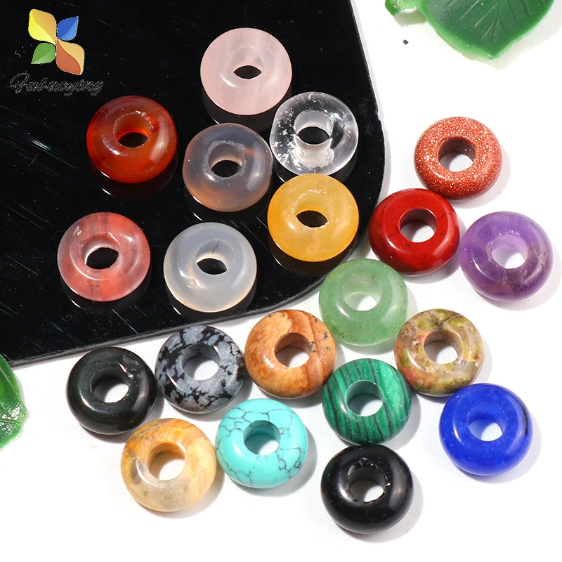 Wholesale 50pcs Lot Mixed Natural Stone Quartz Loose Beads Round Big Hole Circular Spacer Bracelets 10*4mm For Jewelry Making
Wholesale 50pcs Lot Mixed Natural Stone Quartz Loose Beads Round Big Hole Circular Spacer Bracelets 10*4mm For Jewelry Making