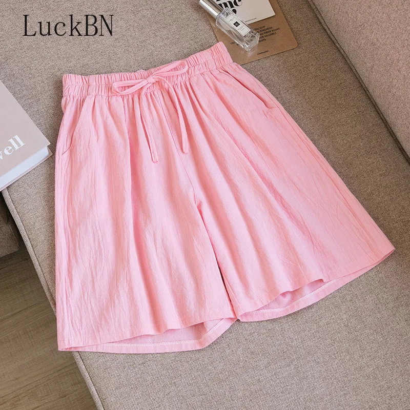 Women Clothing Shorts Summer Casual Solid Cotton Linen Shorts High Waist Loose Shorts for Girls Soft Cool Female Shorts 3XL 2021
Women Clothing Shorts Summer Casual Solid Cotton Linen Shorts High Waist Loose Shorts for Girls Soft Cool Female Shorts 3XL 2021