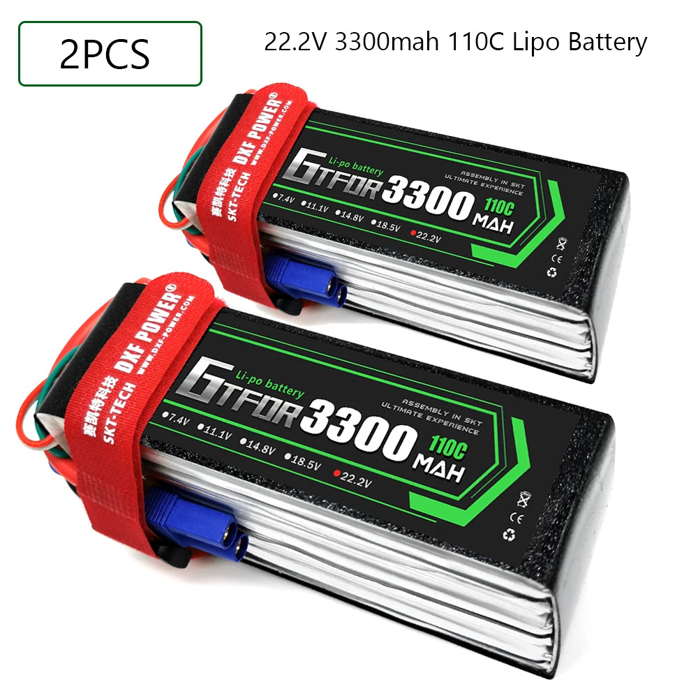 GTFDR Lipo аккумулятор 22,2 в 3300 мАч 110C-220C AKKU 6S LiPo батарея Deans для грузовика fpv дрона радиоуправляемого вертолета лодки 1/8 внедорожника автомобиля
GTFDR Lipo аккумулятор 22,2 в 3300 мАч 110C-220C AKKU 6S LiPo батарея Deans для грузовика fpv дрона радиоуправляемого вертолета лодки 1/8 внедорожника автомобиля