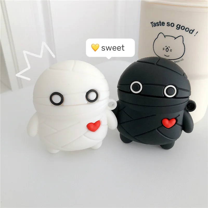 For Apple AirPods Pro Case 3D Mummy Cartoon Silicone for Airpods 12 Case Protective Cover Keychain Earphone Accessories Gifts
For Apple AirPods Pro Case 3D Mummy Cartoon Silicone for Airpods 12 Case Protective Cover Keychain Earphone Accessories Gifts