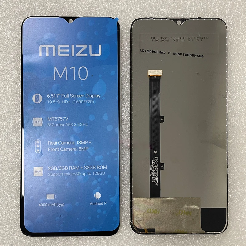 ЖК-дисплей 6,5 "для MEIZU M10, сенсорный экран, стекло, дигитайзер в сборе, замена, оригинал
ЖК-дисплей 6,5 "для MEIZU M10, сенсорный экран, стекло, дигитайзер в сборе, замена, оригинал
