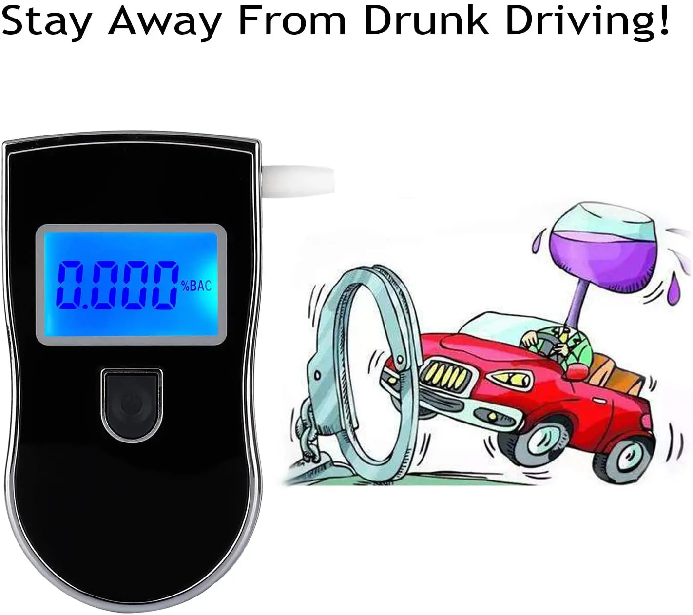 Professional Accurate Portable Alcohol Tester with Blue Back Light LCD Screen, Sound Alarm, Digital Display for Home Use
Professional Accurate Portable Alcohol Tester with Blue Back Light LCD Screen, Sound Alarm, Digital Display for Home Use