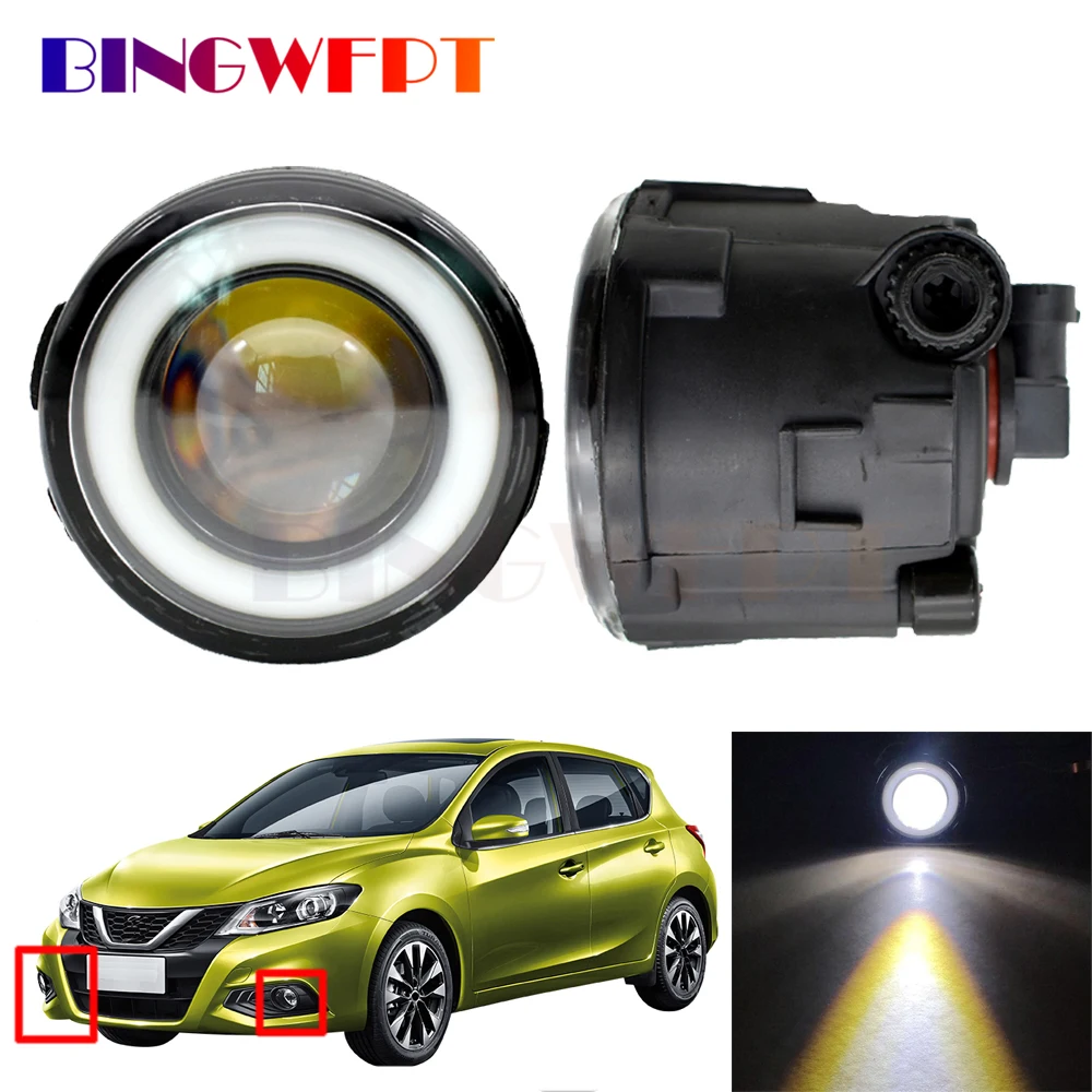 Противотуманные фары Angel Eye в сборе для Nissan Tiida 2007-2012, автомобильные фары H11 для переднего бампера, противотуманные фары с кольцом Halo, дневные ...
Противотуманные фары Angel Eye в сборе для Nissan Tiida 2007-2012, автомобильные фары H11 для переднего бампера, противотуманные фары с кольцом Halo, дневные ...
