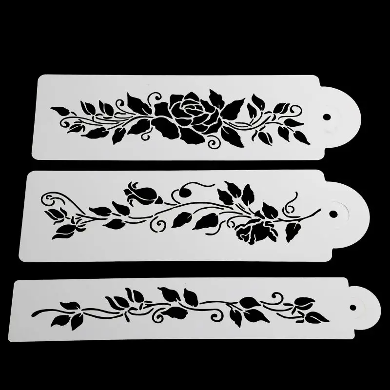 3pcs/set Tree Vine Flower Leaves Fondant Cake Stencil Mold Border Lace Decor Icing Sugarcraft Tools Spray Flower Template
3pcs/set Tree Vine Flower Leaves Fondant Cake Stencil Mold Border Lace Decor Icing Sugarcraft Tools Spray Flower Template