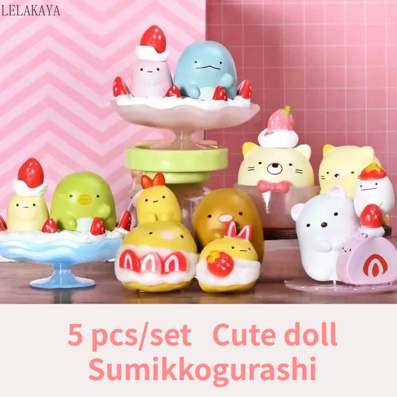 5pcs/set Japan Anime Sumikko Gurashi Fruit Tray Penguin Bear Figure Cute Model Doll Cartoon Corner bio Figure Kids Q Toys Gifts
5pcs/set Japan Anime Sumikko Gurashi Fruit Tray Penguin Bear Figure Cute Model Doll Cartoon Corner bio Figure Kids Q Toys Gifts