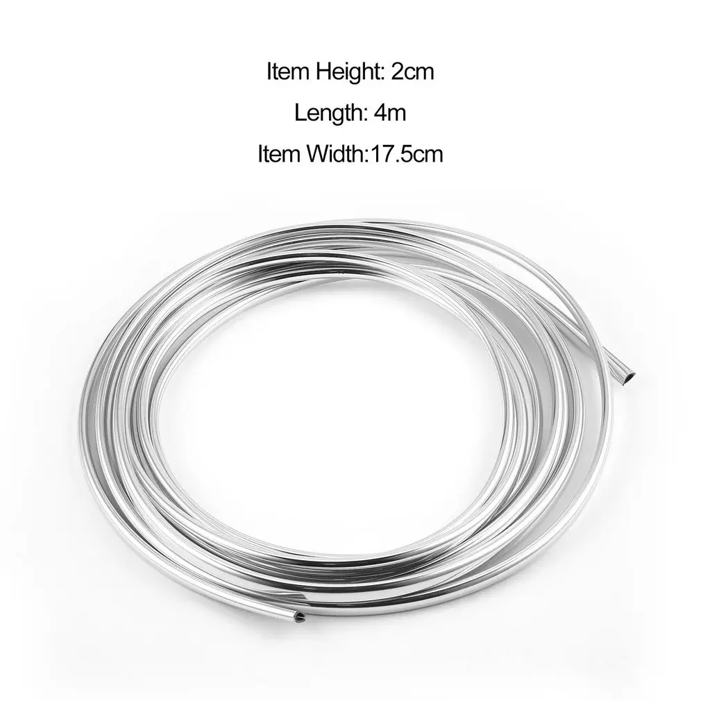 4m Long Universal DIY Chrome Moulding Trim Strip Car Door Edges Scratching Protecting Cover Sticker Accessories
4m Long Universal DIY Chrome Moulding Trim Strip Car Door Edges Scratching Protecting Cover Sticker Accessories