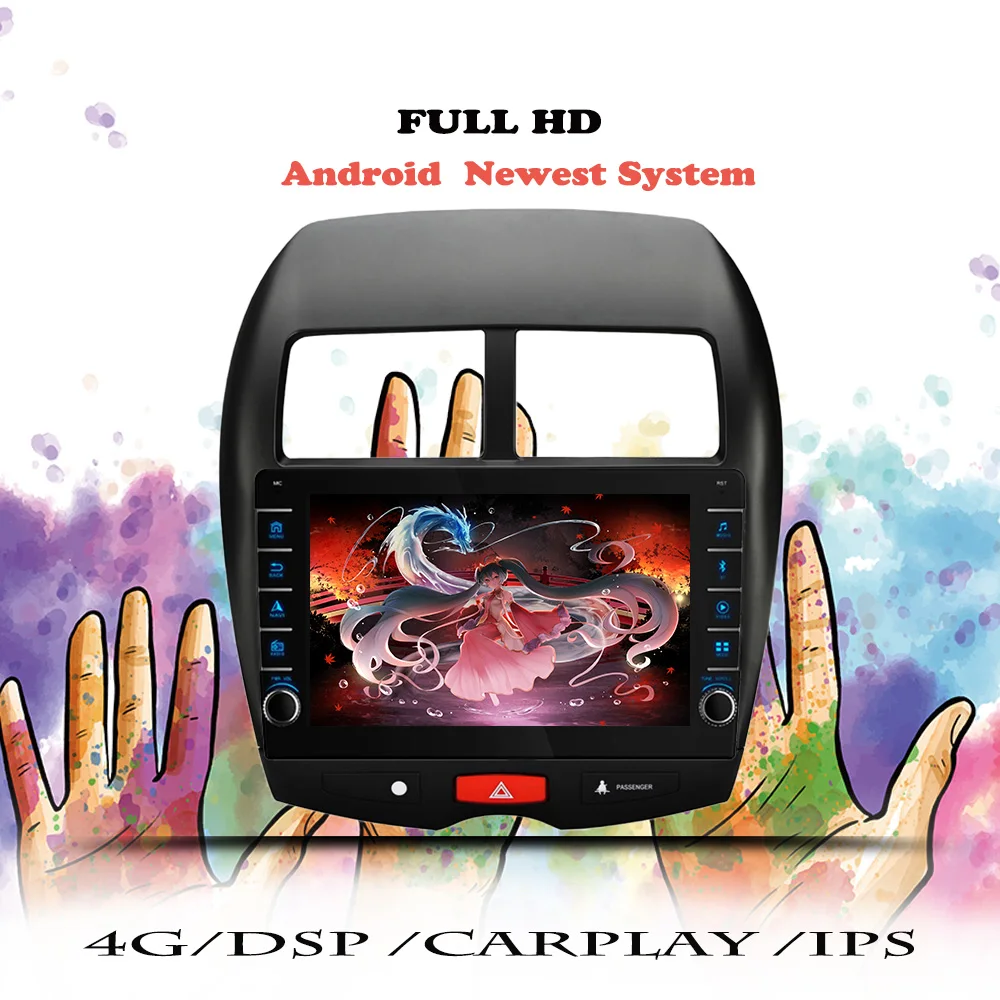 Android 2010 автомобильный радиоприемник мультимедийный видеоплеер для Mitsubishi ASX 2011 2012