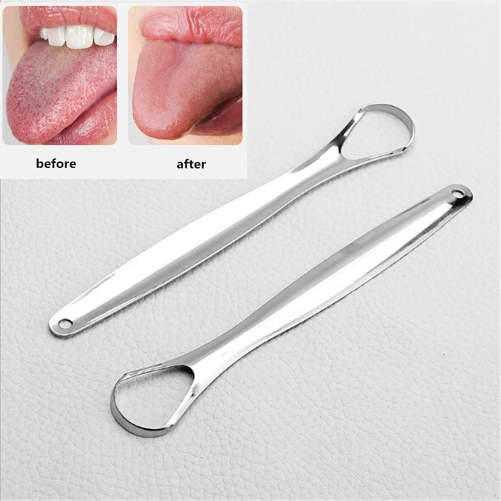 2pcs Stainless Steel Tongue Scraper Oral Tongue Cleaner Medical Mouth Brush Reusable Fresh Breath Maker
2pcs Stainless Steel Tongue Scraper Oral Tongue Cleaner Medical Mouth Brush Reusable Fresh Breath Maker