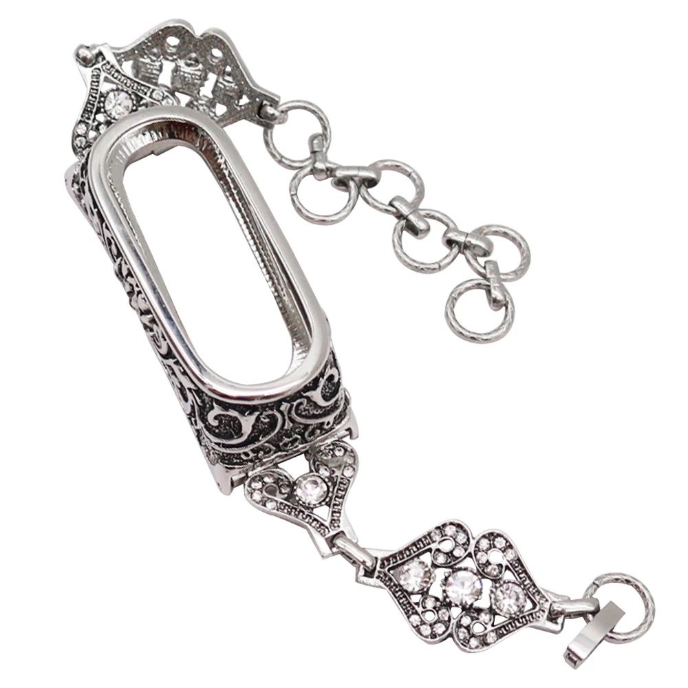 Metal Carving Chain for Xiaomi Mi Band 6 5 4 3 Watch Strap Women Girl Bracelet for MIband Jewelry Wristband Silver Belt
Metal Carving Chain for Xiaomi Mi Band 6 5 4 3 Watch Strap Women Girl Bracelet for MIband Jewelry Wristband Silver Belt