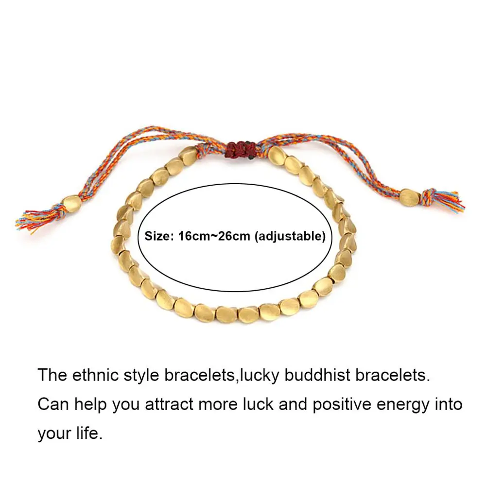 Handmade Tibetan Buddhist Braided Cotton Copper Beads Lucky Rope Bracelet & Bangles For Women Men Thread Bracelets
Handmade Tibetan Buddhist Braided Cotton Copper Beads Lucky Rope Bracelet & Bangles For Women Men Thread Bracelets