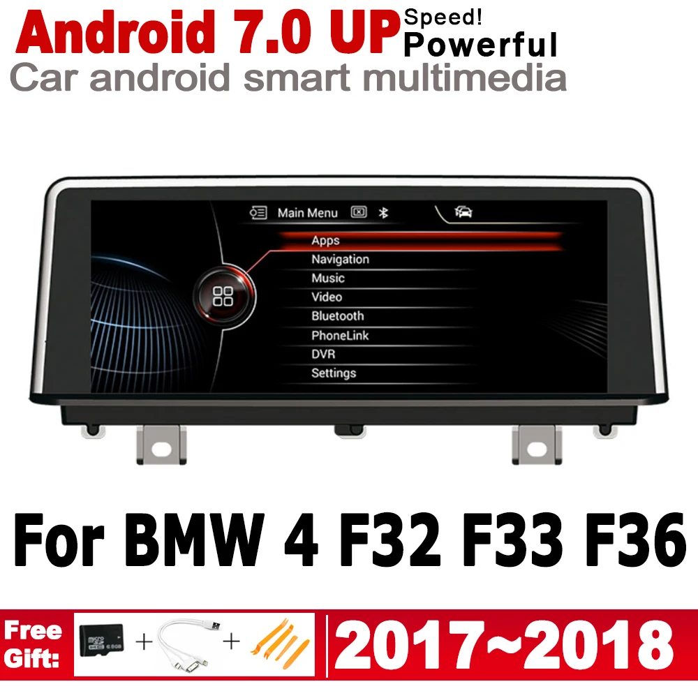Android автомобильный плеер для BMW 4 F32 F33 F36 2017 2018 EVO оригинальный стиль Авторадио gps