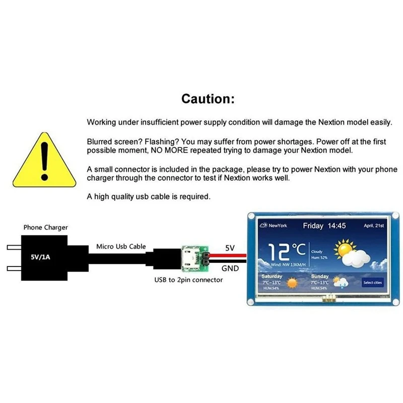 LCD Press Display Screen Nextion HMI TFT Enhanced Versions 3.2 Inch NX4024K032 Module
LCD Press Display Screen Nextion HMI TFT Enhanced Versions 3.2 Inch NX4024K032 Module