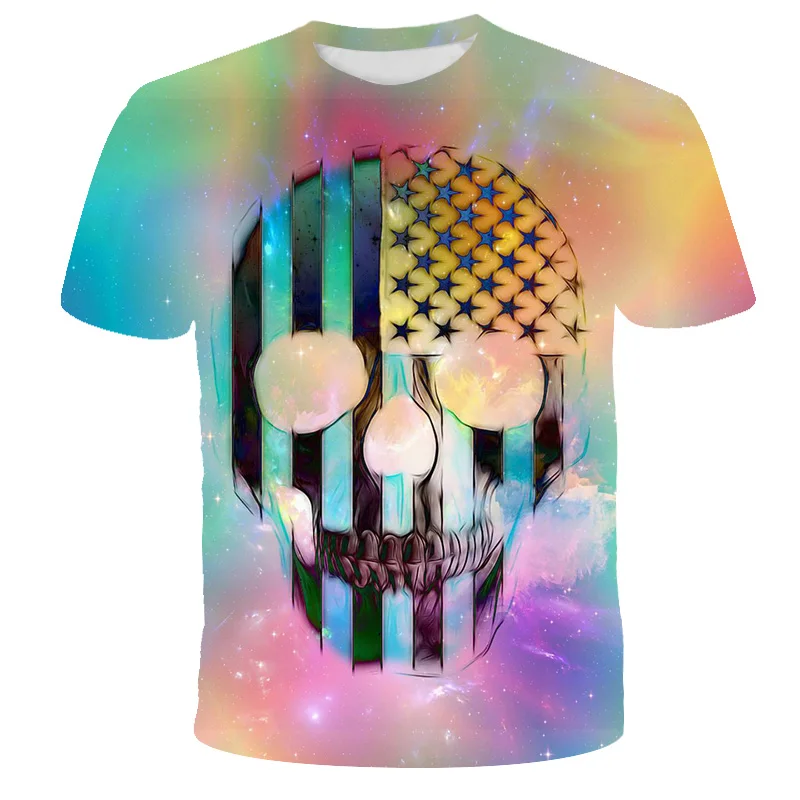 Skull Print Kids Summer Short Sleeve T-Shirt Casual Breathable Fun 3D Hip-Hop Boys and Girls T-Shirt Street Style Fashion Top
Skull Print Kids Summer Short Sleeve T-Shirt Casual Breathable Fun 3D Hip-Hop Boys and Girls T-Shirt Street Style Fashion Top