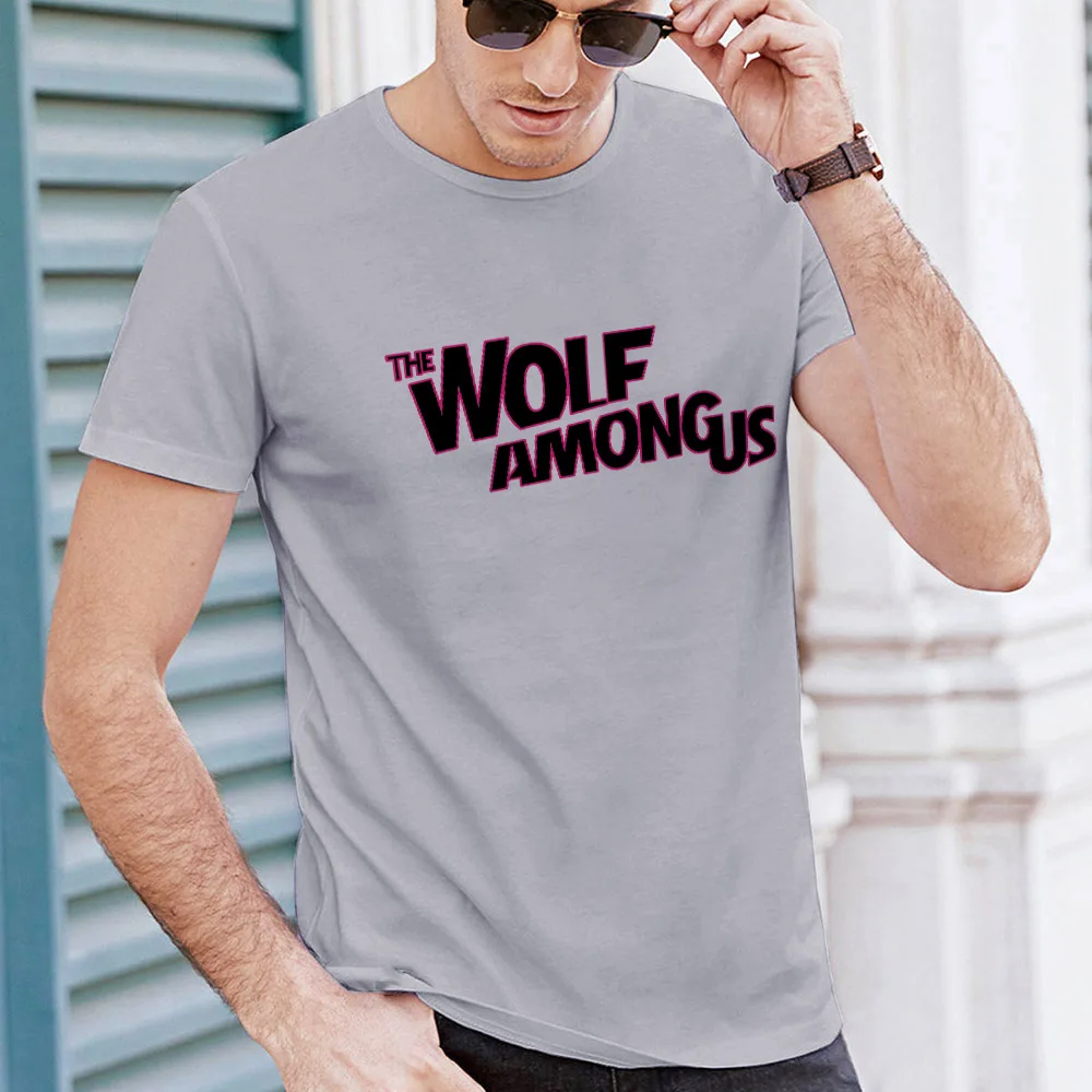 Summer Male White T Shirt Basic Round Neck Funny Wolf Among Us Print Cotton Tshirt Tee Streetwear Harajuku Graphic T-Shirt Men
Summer Male White T Shirt Basic Round Neck Funny Wolf Among Us Print Cotton Tshirt Tee Streetwear Harajuku Graphic T-Shirt Men