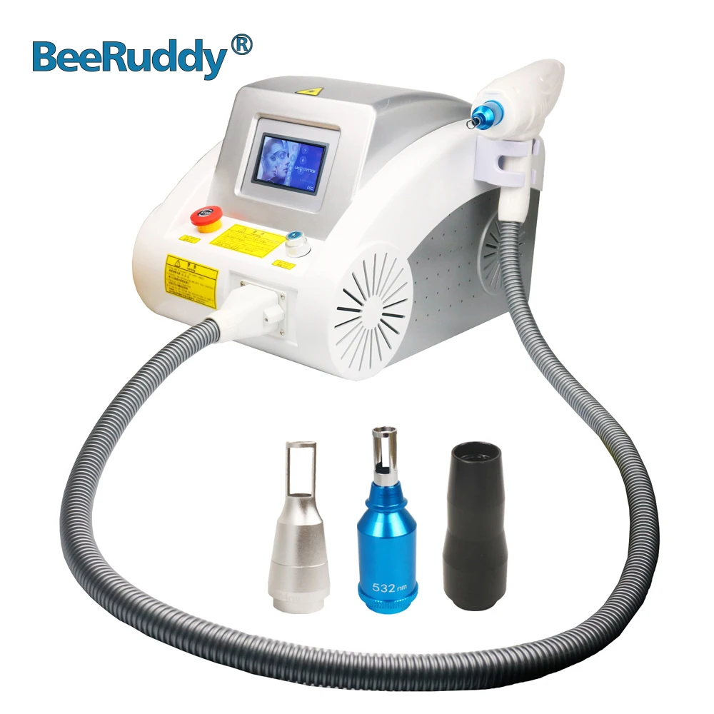

BeeRuddy Q Switched nd Yag Laser Machine Laser Tattoo Remove Tattoo Eyebrow Removable Tattoo Black Face Doll For Tattoo Removal