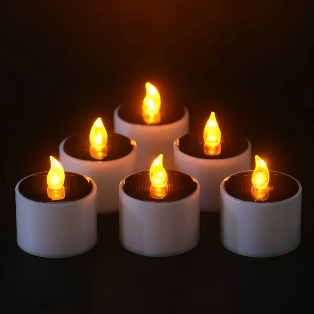 Plastic Solar Energy Candle Yellow Solar Power LED Candles/Flameless Electronic Solar LED Tea Lights Lamp for Outdoor
Plastic Solar Energy Candle Yellow Solar Power LED Candles/Flameless Electronic Solar LED Tea Lights Lamp for Outdoor