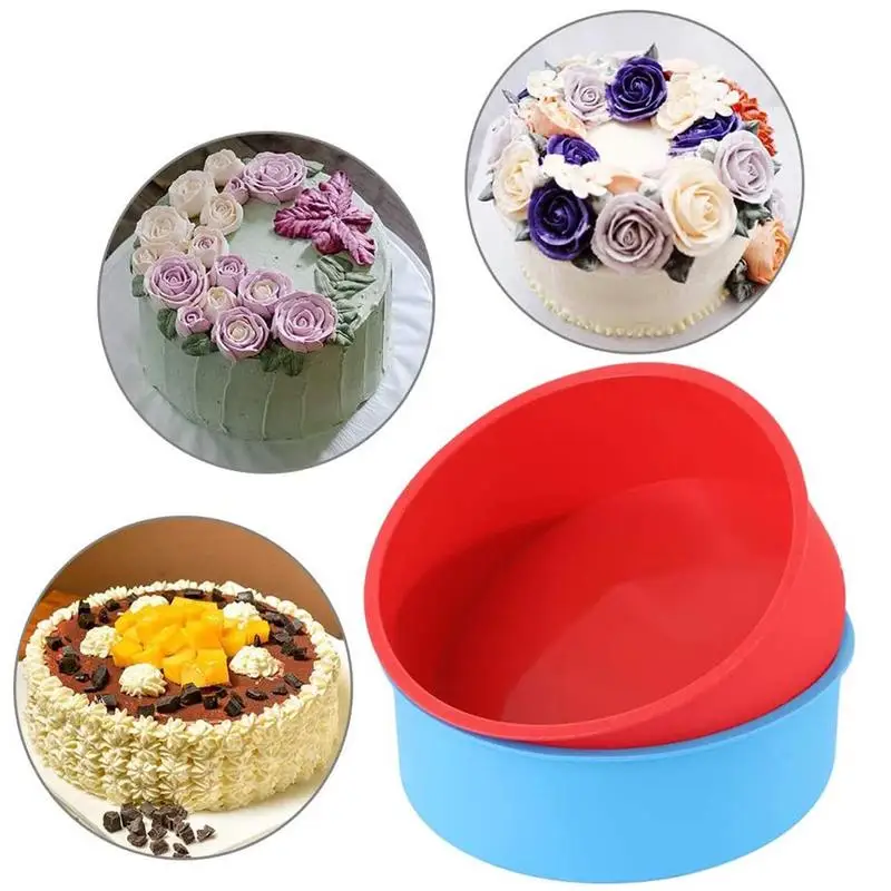 DIY Color Random Round Silicone Cake Baking Kitchen Desserts Bakeware Mousse Cake Baking Pan
DIY Color Random Round Silicone Cake Baking Kitchen Desserts Bakeware Mousse Cake Baking Pan