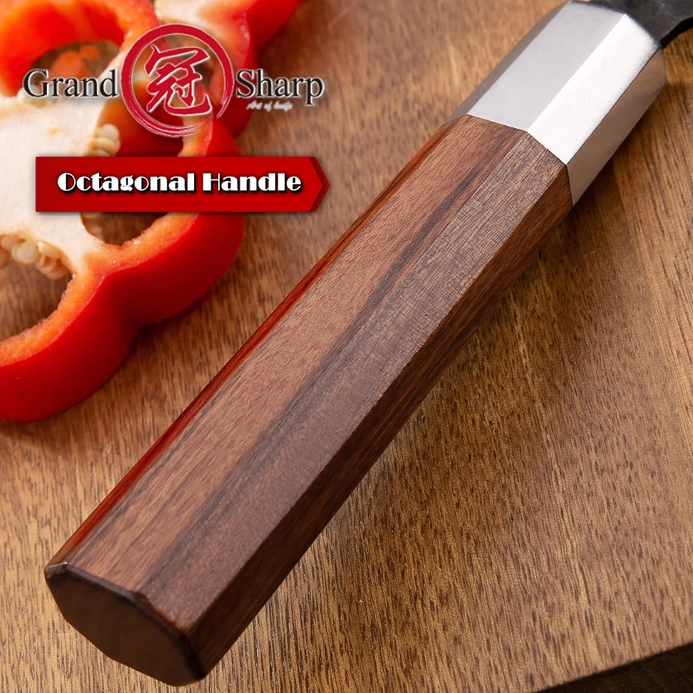 Grandsharp Nakiri Knife 6.7 Inch Handmade Kitchen Japanese High Carbon Steel Chef's Cooking Tools Sushi Fish Meat Slicing NEW 
Grandsharp Nakiri Knife 6.7 Inch Handmade Kitchen Japanese High Carbon Steel Chef's Cooking Tools Sushi Fish Meat Slicing NEW