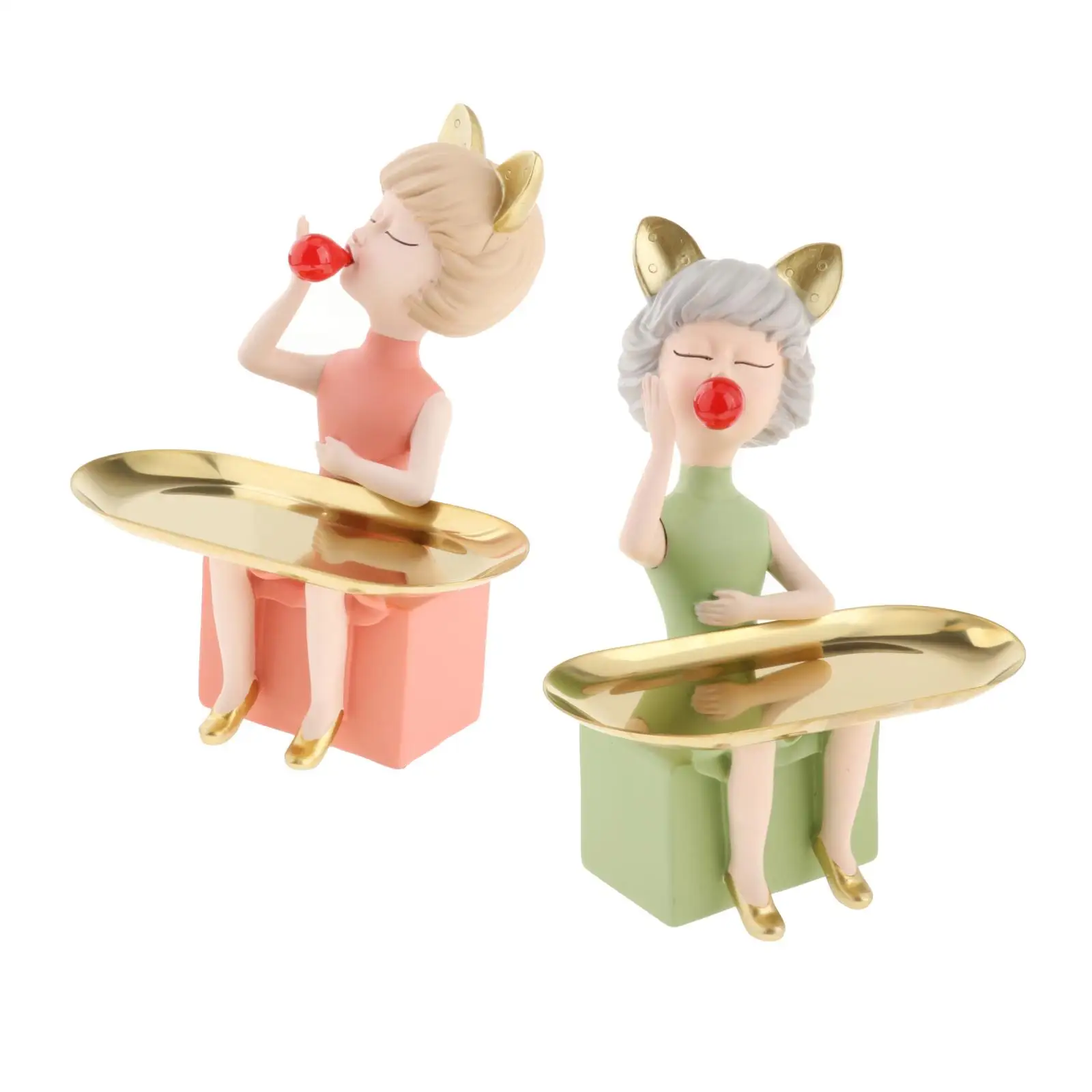 Cute Resin Modern Girl Statue Home Furnishing Crafts Decoration Cafe Room Table Figurines Wedding Gift Storage Plate Accessories
Cute Resin Modern Girl Statue Home Furnishing Crafts Decoration Cafe Room Table Figurines Wedding Gift Storage Plate Accessories