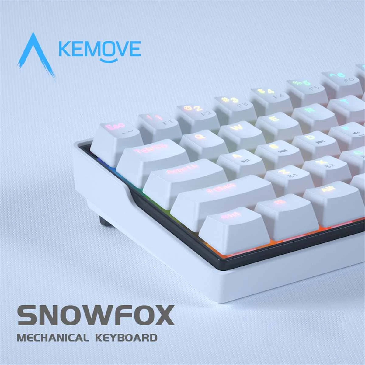 KEMOVE SnowFox 61 Key Mechanical Keyboard Switch 60% NKRO bluetooth PBT Keycaps Wireless Wired Gaming Keyboard PC TABLET vs DK61
KEMOVE SnowFox 61 Key Mechanical Keyboard Switch 60% NKRO bluetooth PBT Keycaps Wireless Wired Gaming Keyboard PC TABLET vs DK61