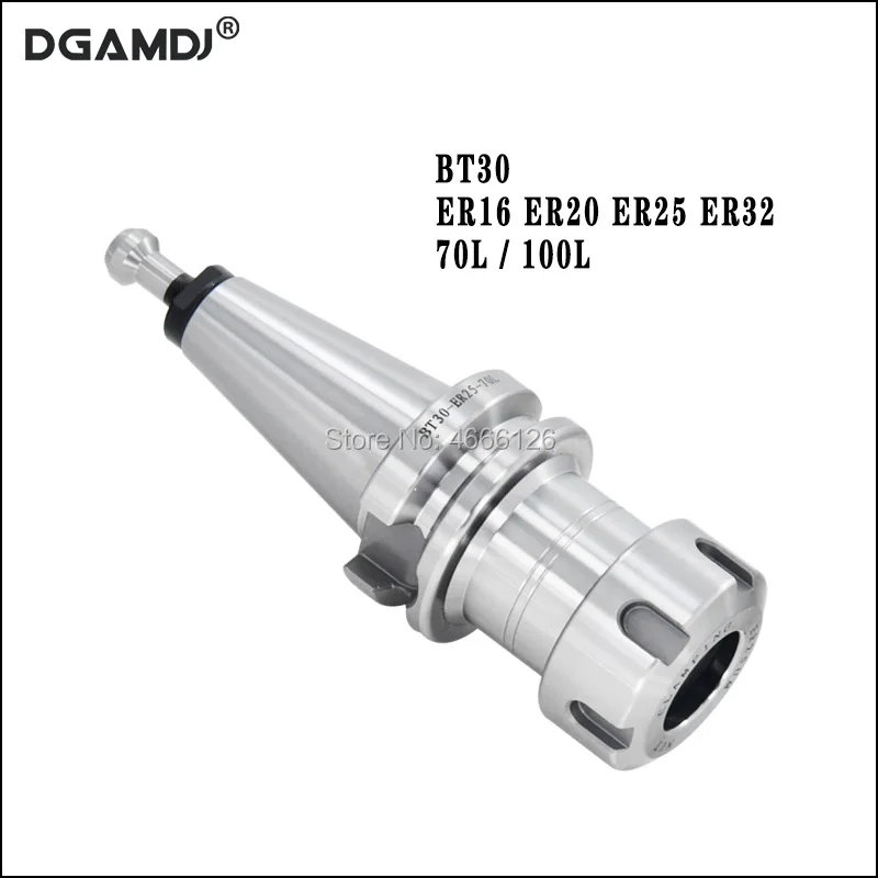 1pcs BT30 ER16 ER20 ER25 ER32 70L 100L tool holder with pull stud for CNC machining center machine spindle milling cutter
1pcs BT30 ER16 ER20 ER25 ER32 70L 100L tool holder with pull stud for CNC machining center machine spindle milling cutter